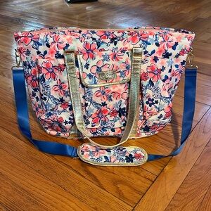 Lilly Pulitzer Insulated Beach Bag Resort White Party Like Lobstar, new no tags